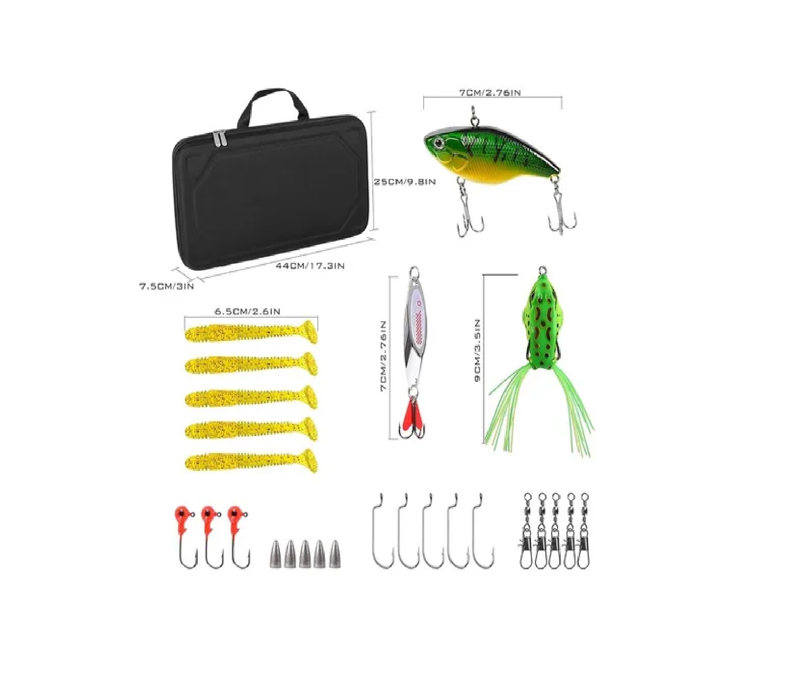 Kit de pesca combo Caña De Pescar Y Carrete
