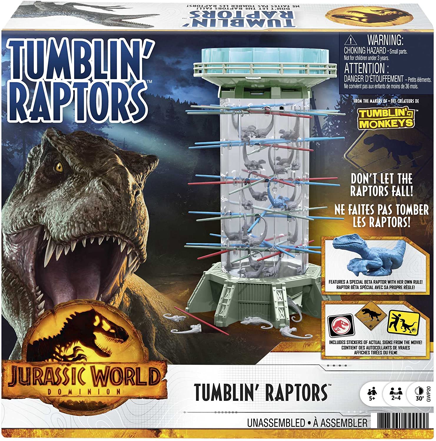 Monos Locos-jurassic World Tumblin Raptors