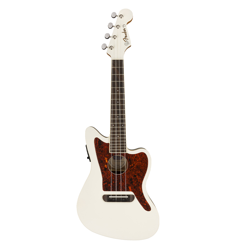 Ukulele Electroacústico Fender Jazzmaster White Fullerton Tenor 0971653005