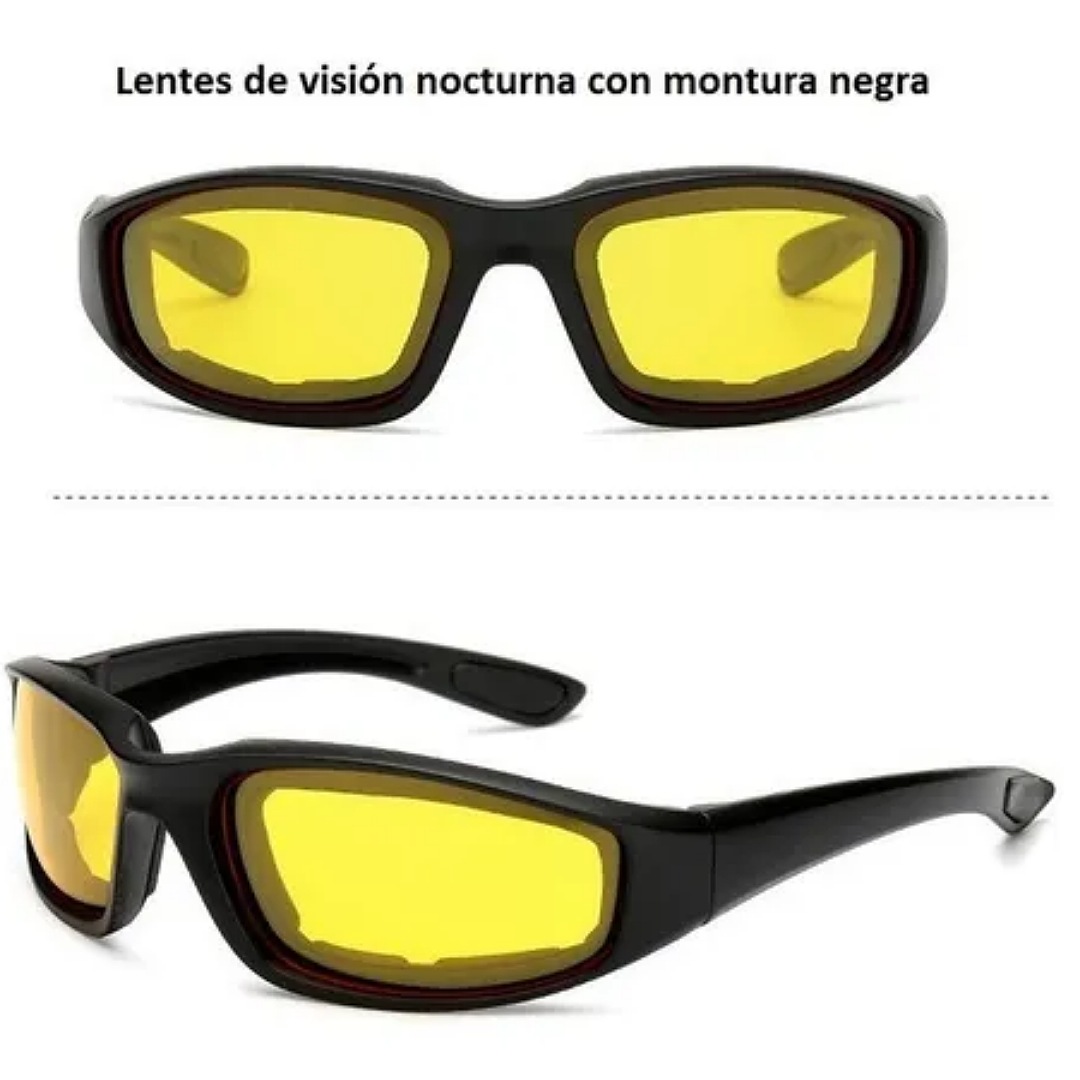Gafas Tácticas Militares Motocicleta X7 Lentes 4mic