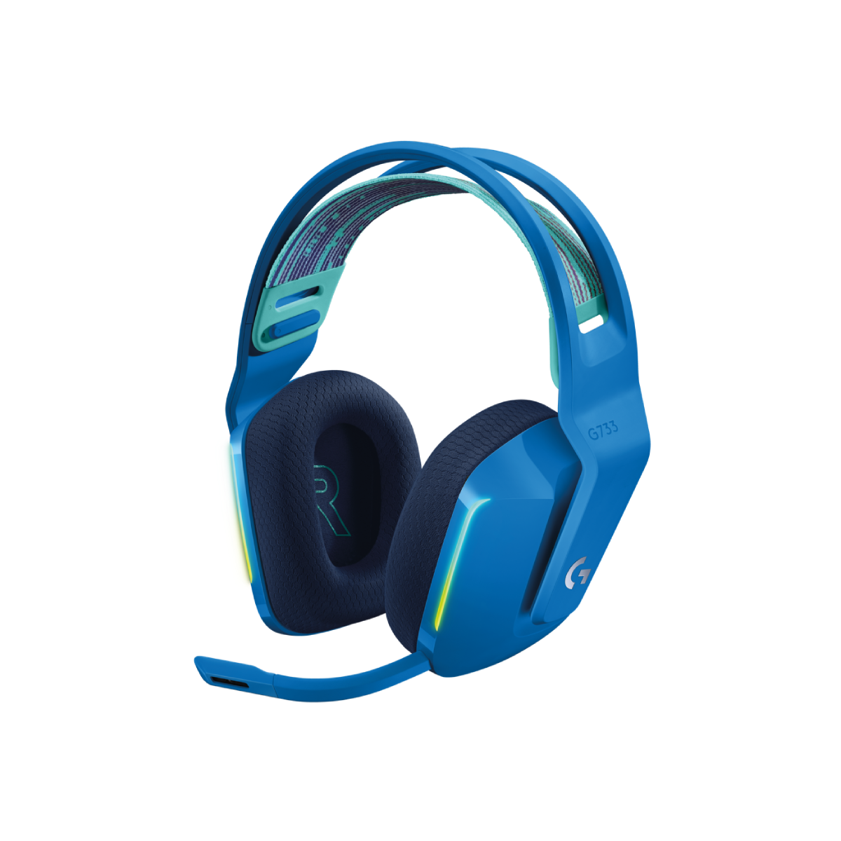 Audífonos Gamer Inalámbricos Logitech G Series G733 Azul Con Indicadores Led