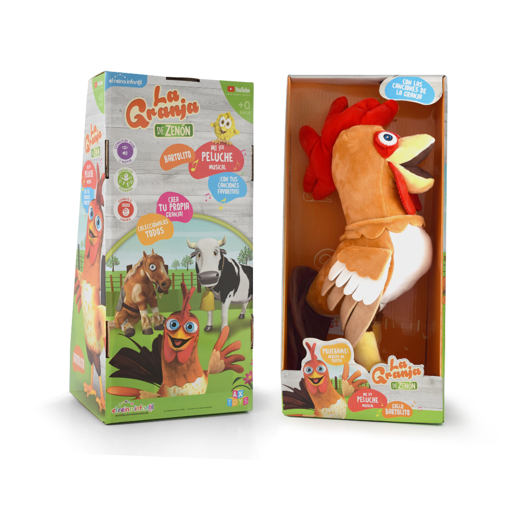 Bartolito Peluche Musical 30 Cm La Granja De Zenon El Reino