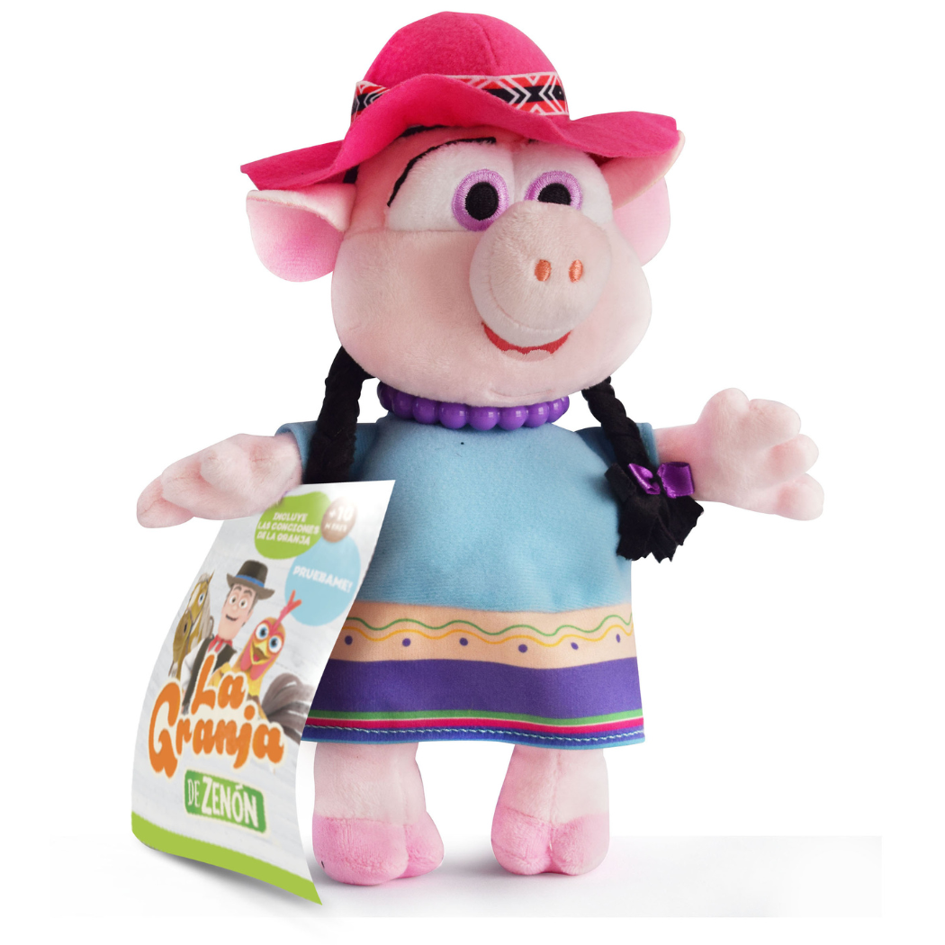 Peluche Musical La Chancha Doña Pancha de la Granja de Zenon El Reino Infantil