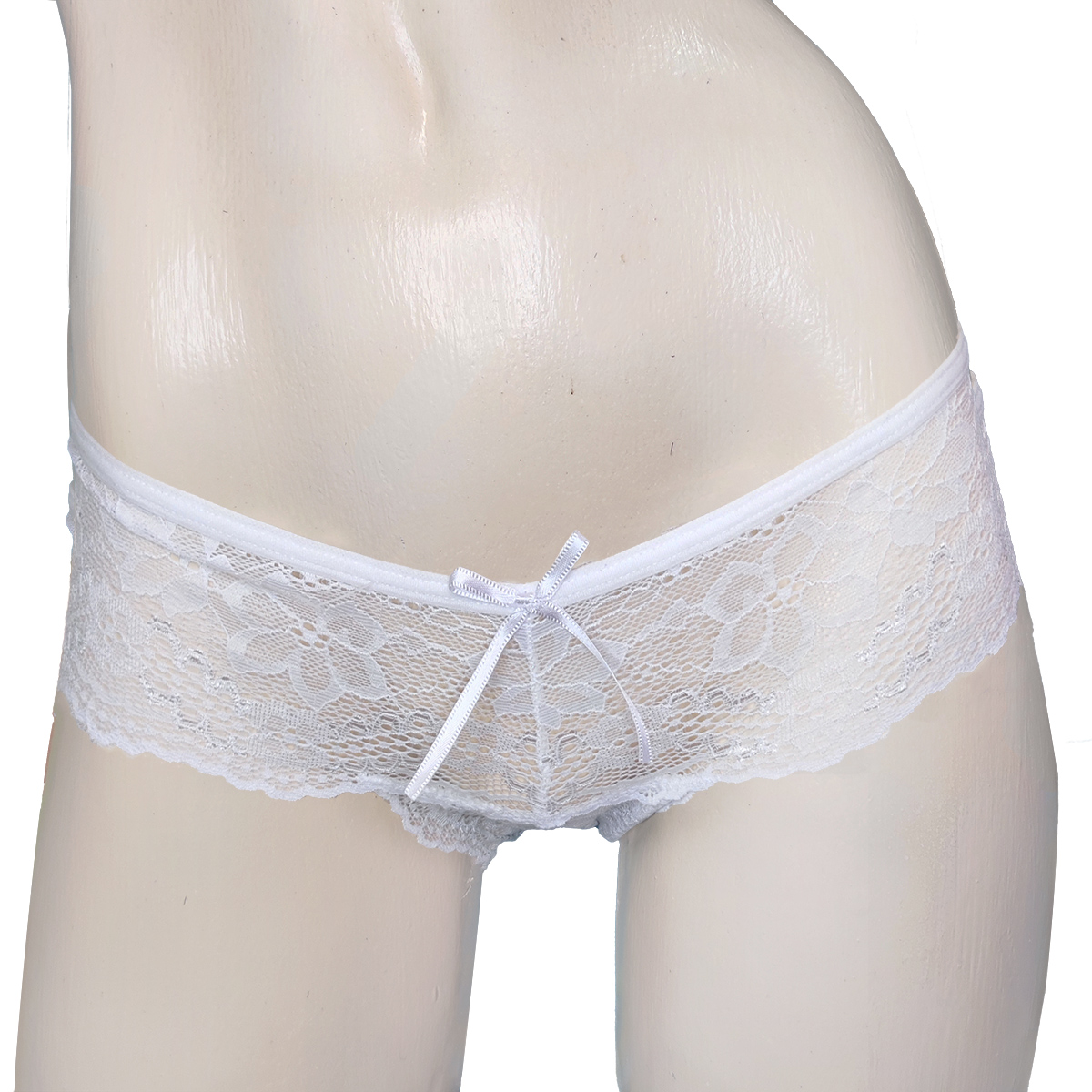 Tanga Blanca encaje cachetero sexy