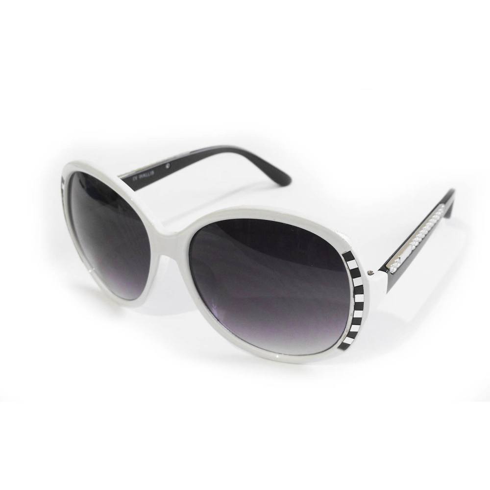 Lentes Casuales Armazón Blanco/Negro Micas Humo Wallis