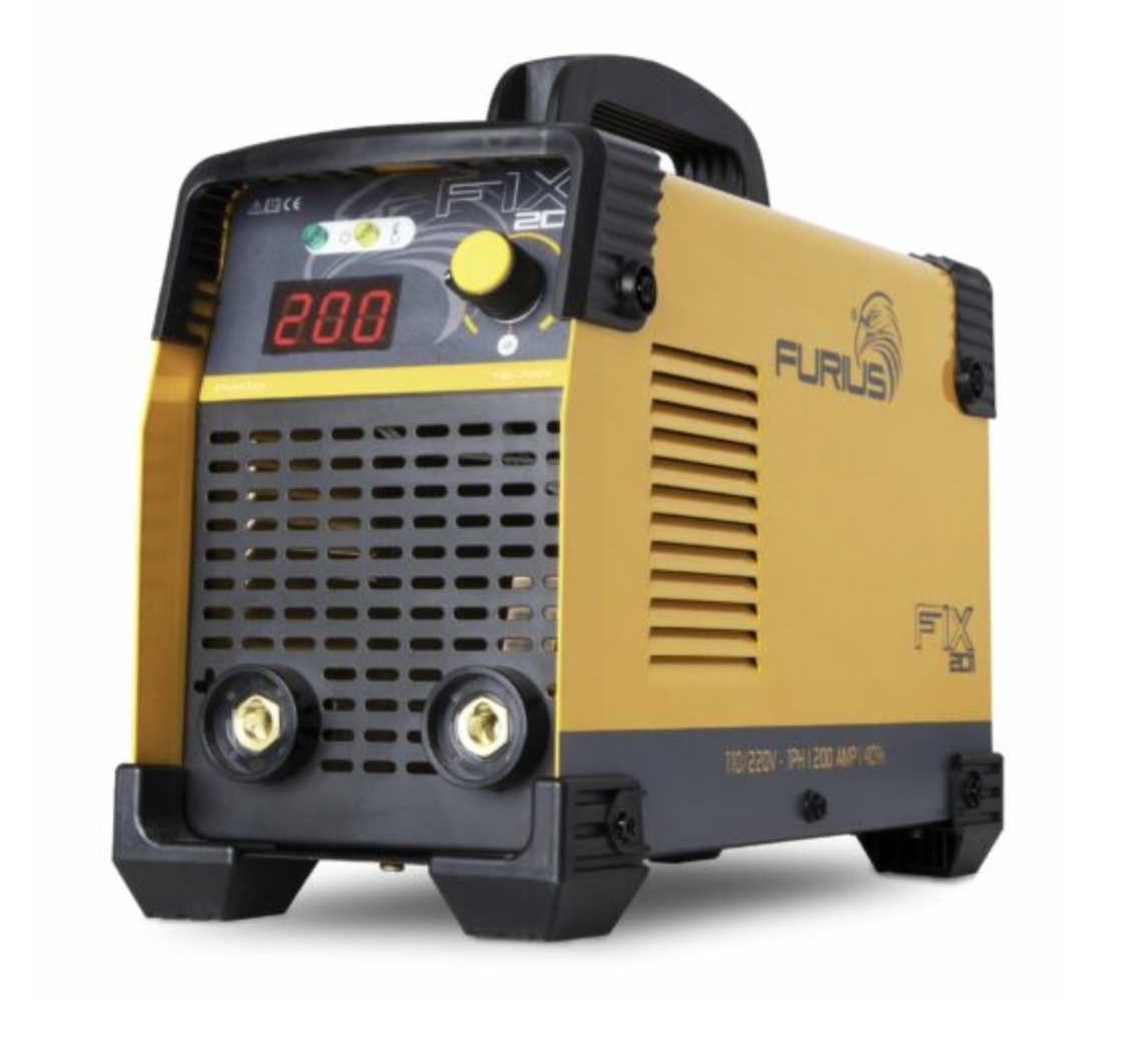 Soldadora Inverter Furius Fix 201 Amarilla Y Negra 50Hz/60Hz 110V/220V