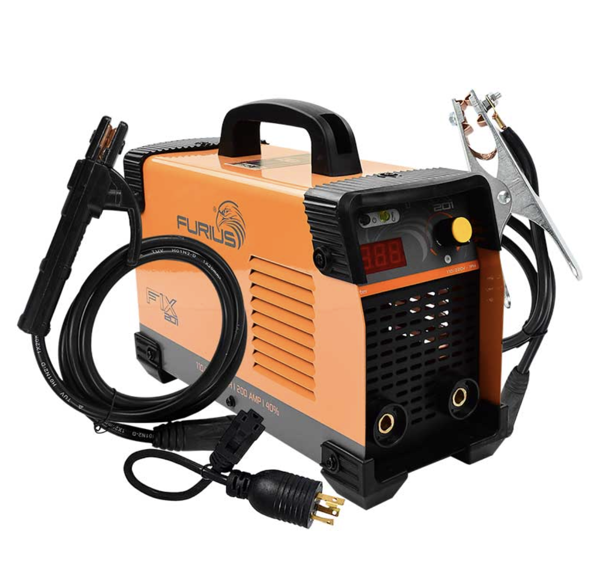 Soldadora Inverter Furius Fix 201 Amarilla Y Negra 50hz/60hz 110v/220v