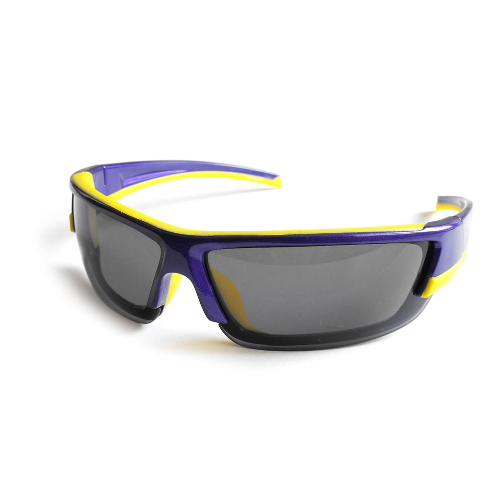 Lentes Deportivos Armazón Morado/Amarillo Micas Humo