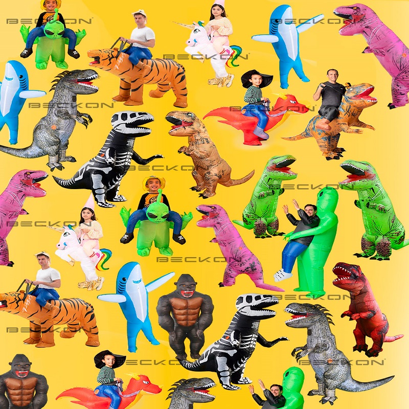 Disfraz Inflable tipo Montar Tigre  Halloween Adulto Unitalla Talla 12+ años