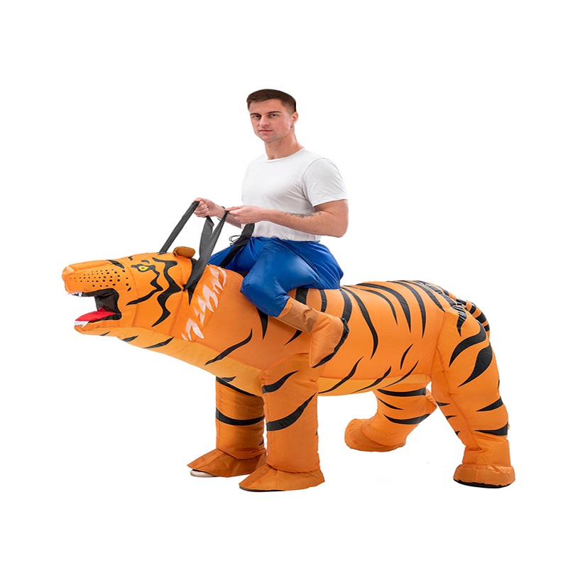 Disfraz Inflable tipo Montar Tigre  Halloween Adulto Unitalla Talla 12+ años