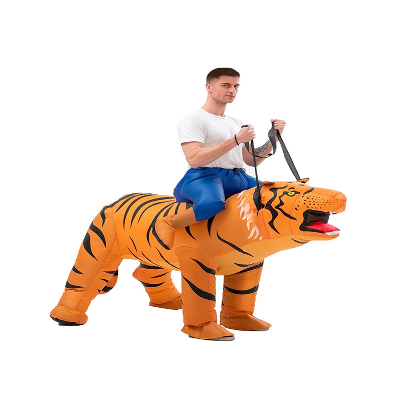 Disfraz Inflable tipo Montar Tigre  Halloween Adulto Unitalla Talla 12+ años