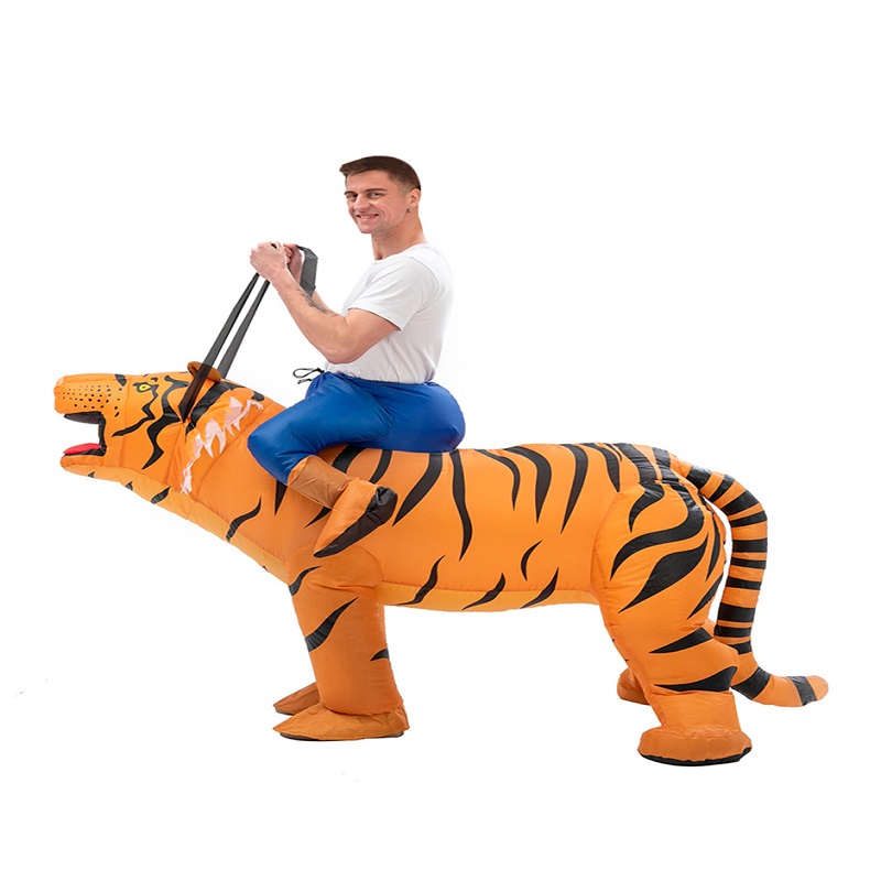 Disfraz Inflable tipo Montar Tigre  Halloween Adulto Unitalla Talla 12+ años