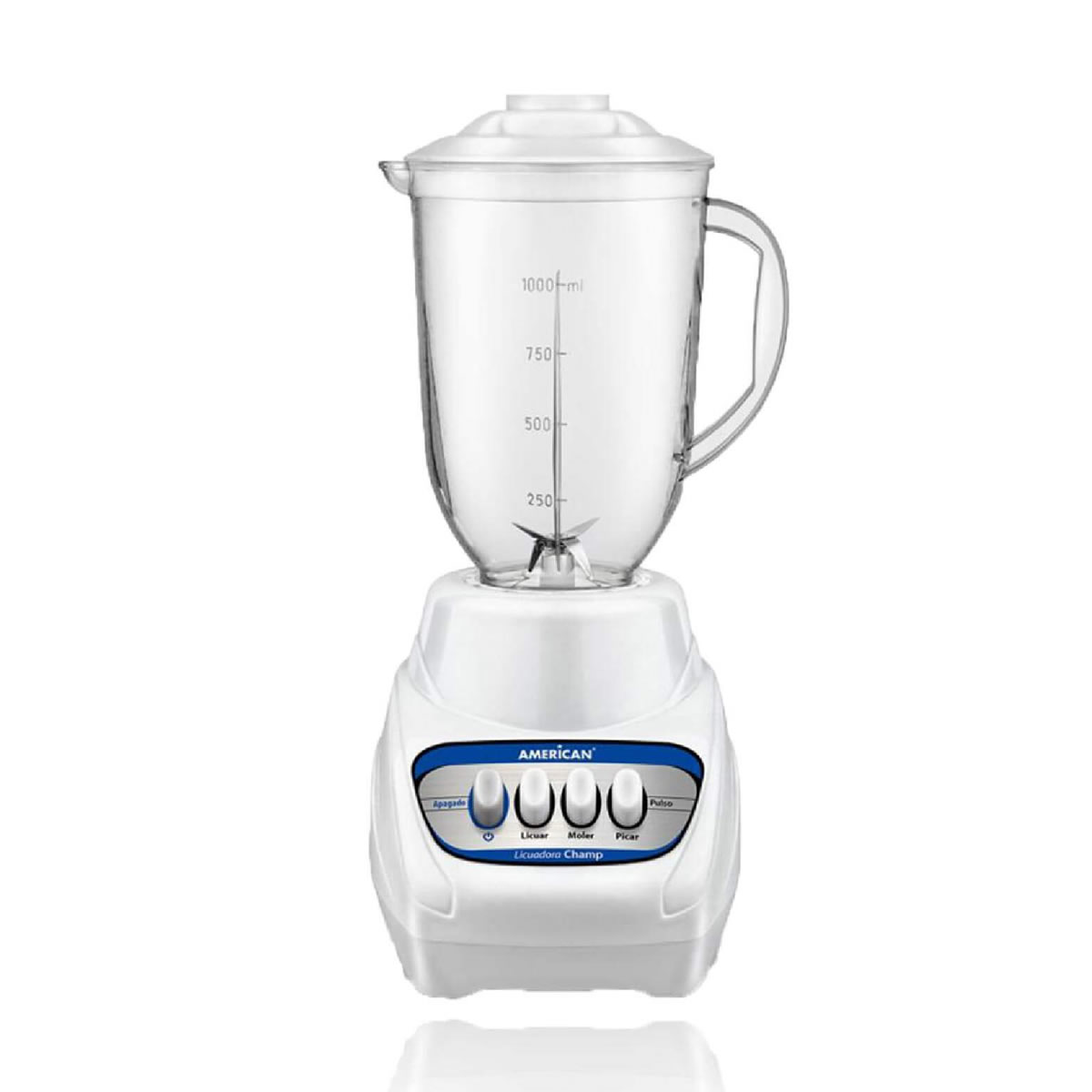 Licuadora American Champ 1014 Con 4 Niveles De Corte - Blanco