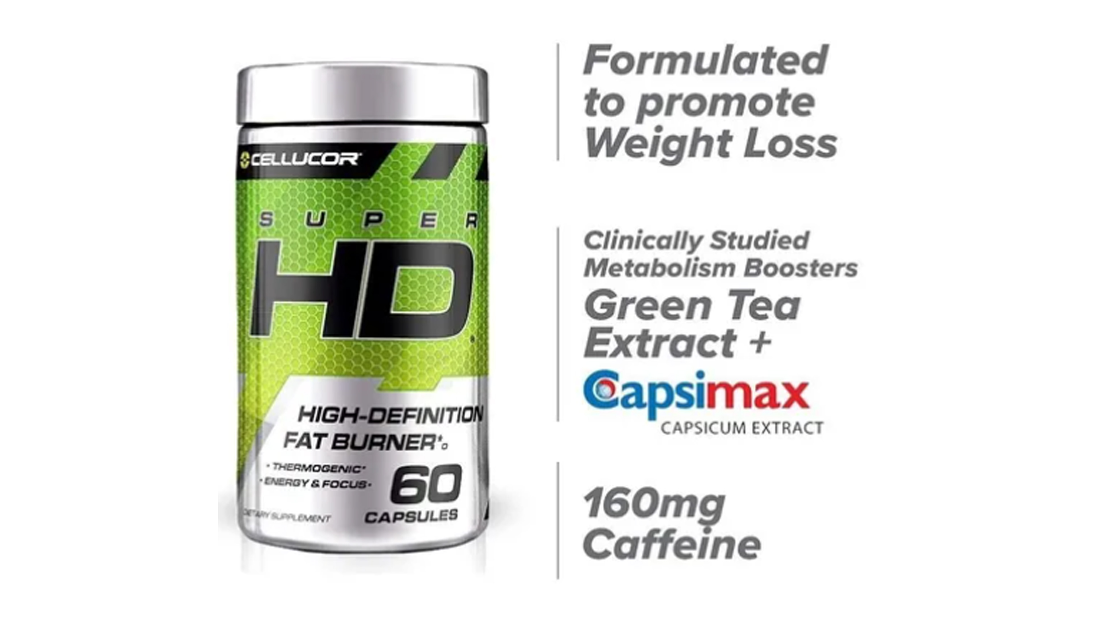 Termogenico Cellucor Super Hd 60 Caps Cuida Tu Peso Entrena!