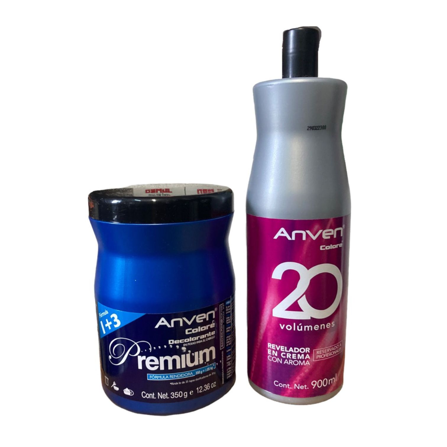 Anven kit decolorante premium 350g +peroxido 900ml