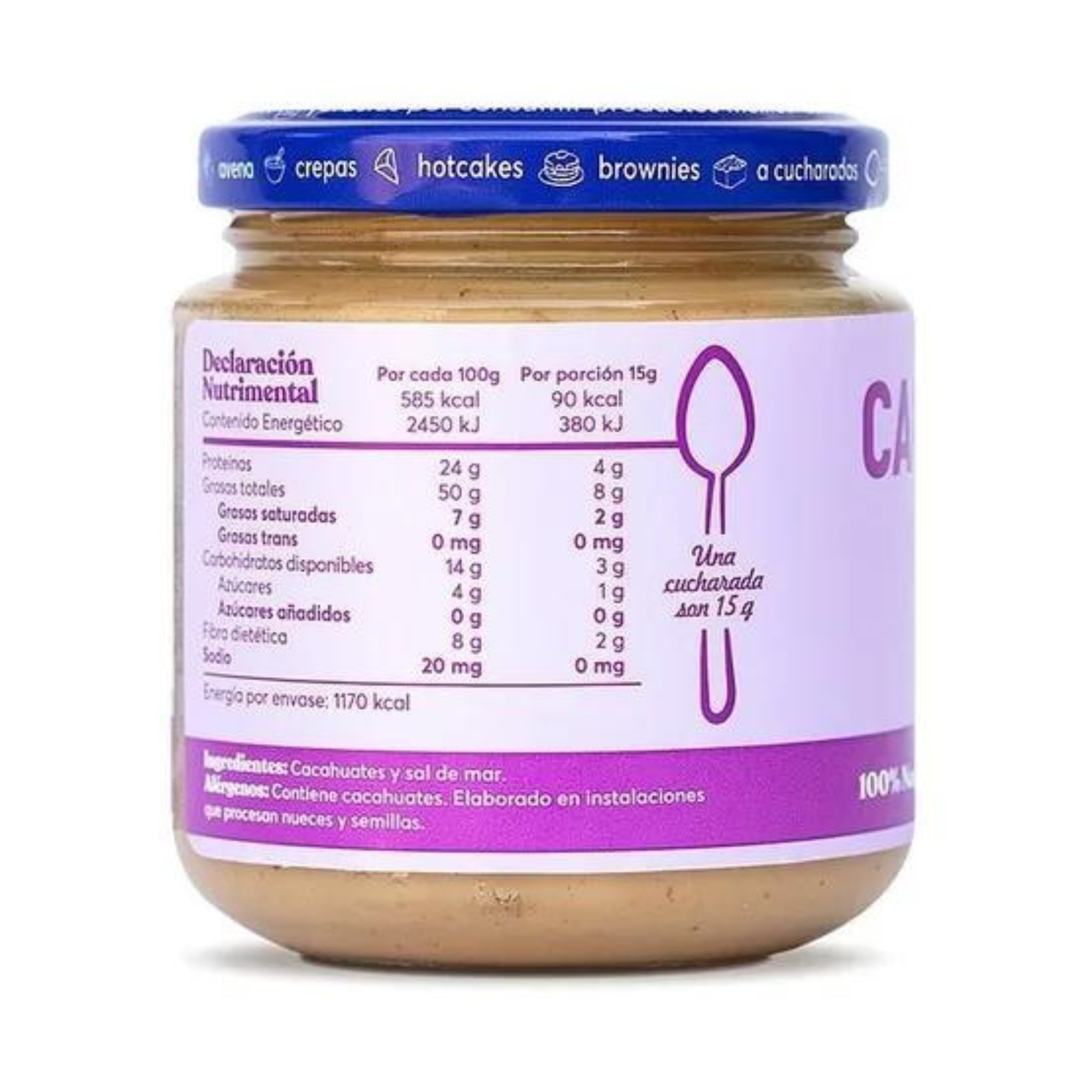 Cacahuatina Crema De Cacahuate 200g M De Maní Original
