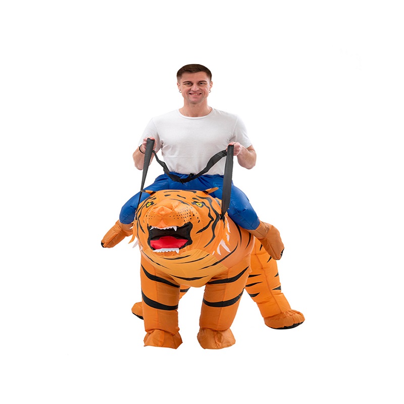 Disfraz Inflable tipo Montar Tigre  Halloween Adulto Unitalla Talla 12+ años