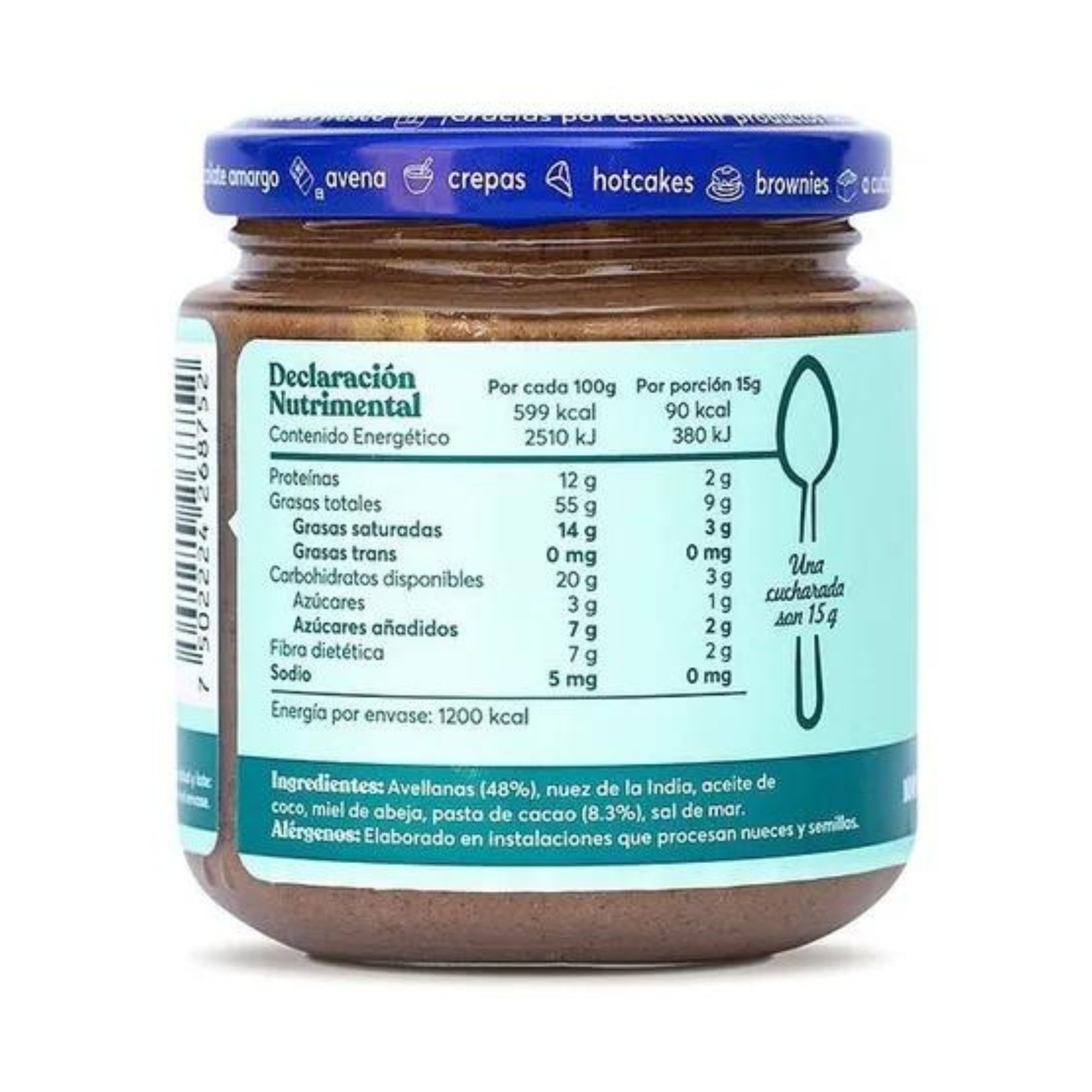 Avellina Crema De Avellanas Con Cacao 320g M De Maní
