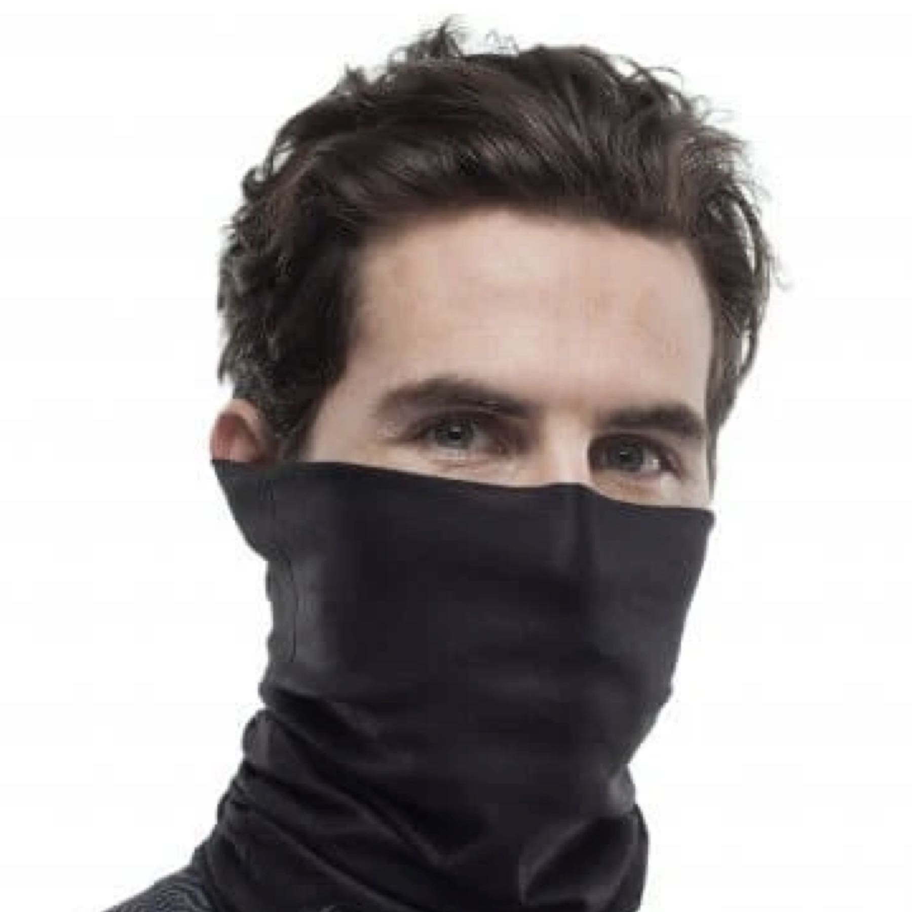 Bandana Tubular Deportiva Ciclista Runner Cubreboca Negro Face Cover Cacería Pesca Táctico Sport Multi Usos Moto Biker