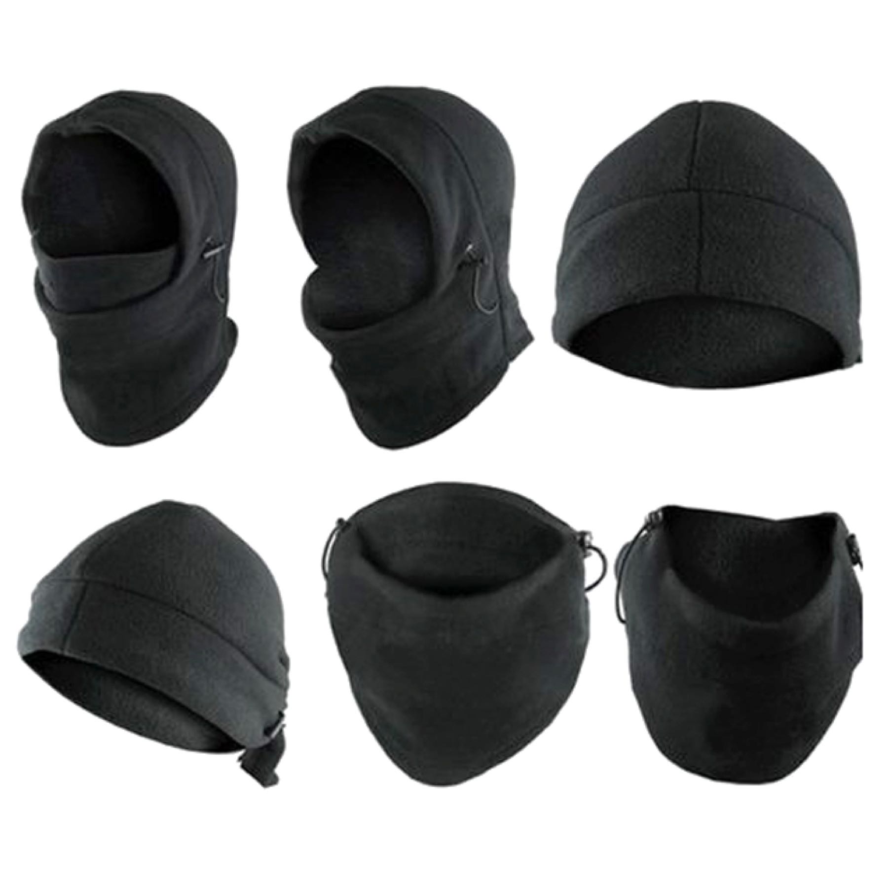 Balaclava Térmica Pasa Montañas Frío Ciclista Runner Cubreboca Negro Face Cover Cacería Pesca Ninja Multi Usos Moto Biker