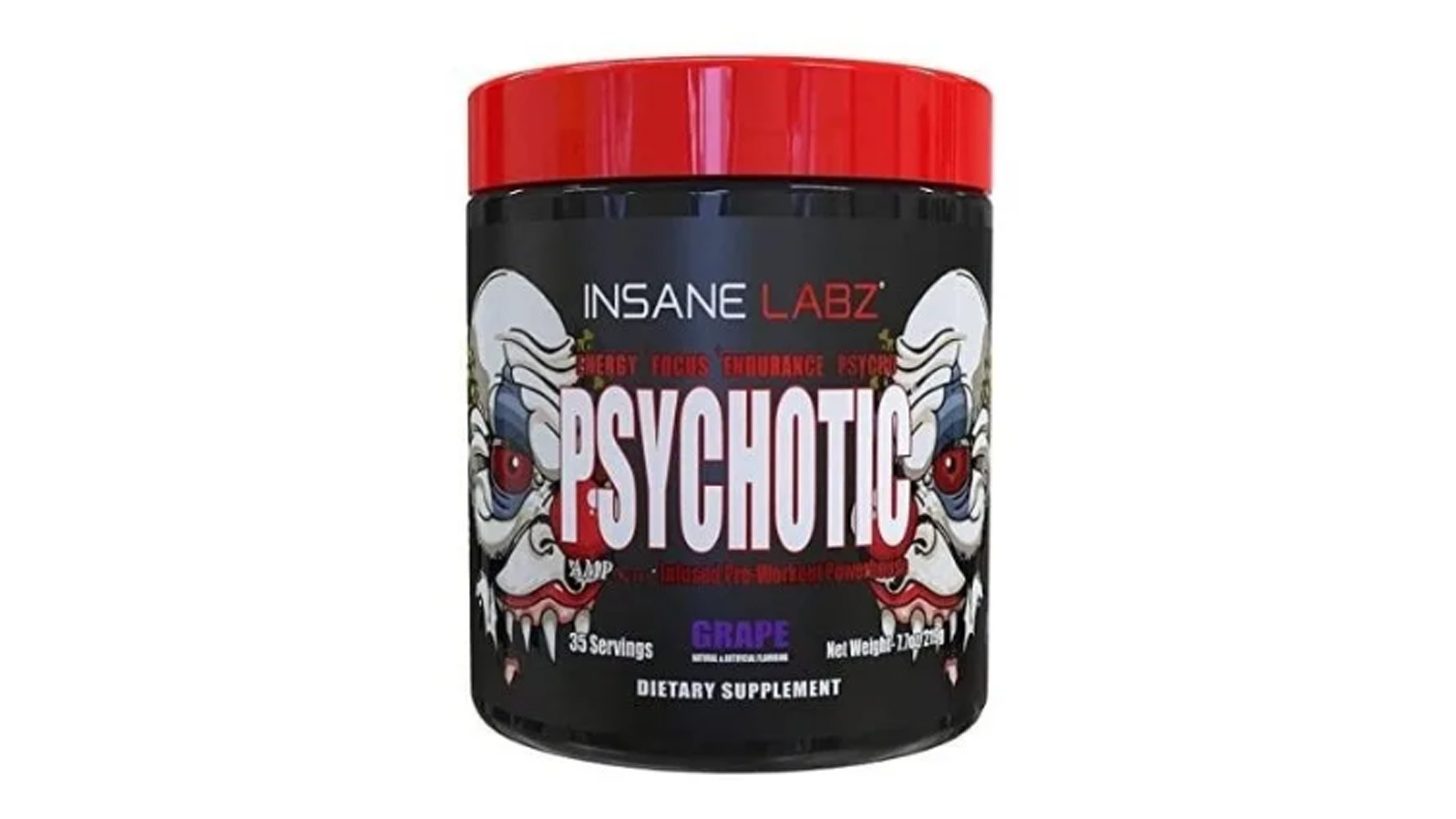 Pre Entreno Psychotic Insane Labz 35 Serv Energia Pre Entreno Uva 