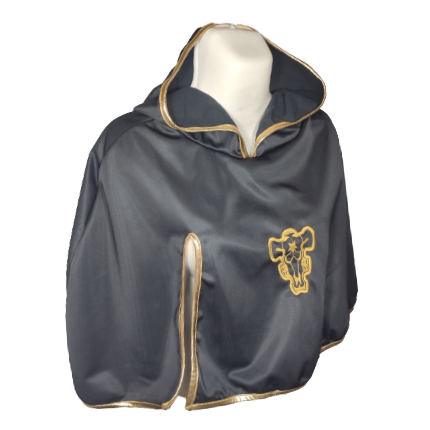 Capa Black Clover Black Bull Asta Toro Negro Bata Cosplay Kuro Disfraz Caballeros Reales Reino del Trébol