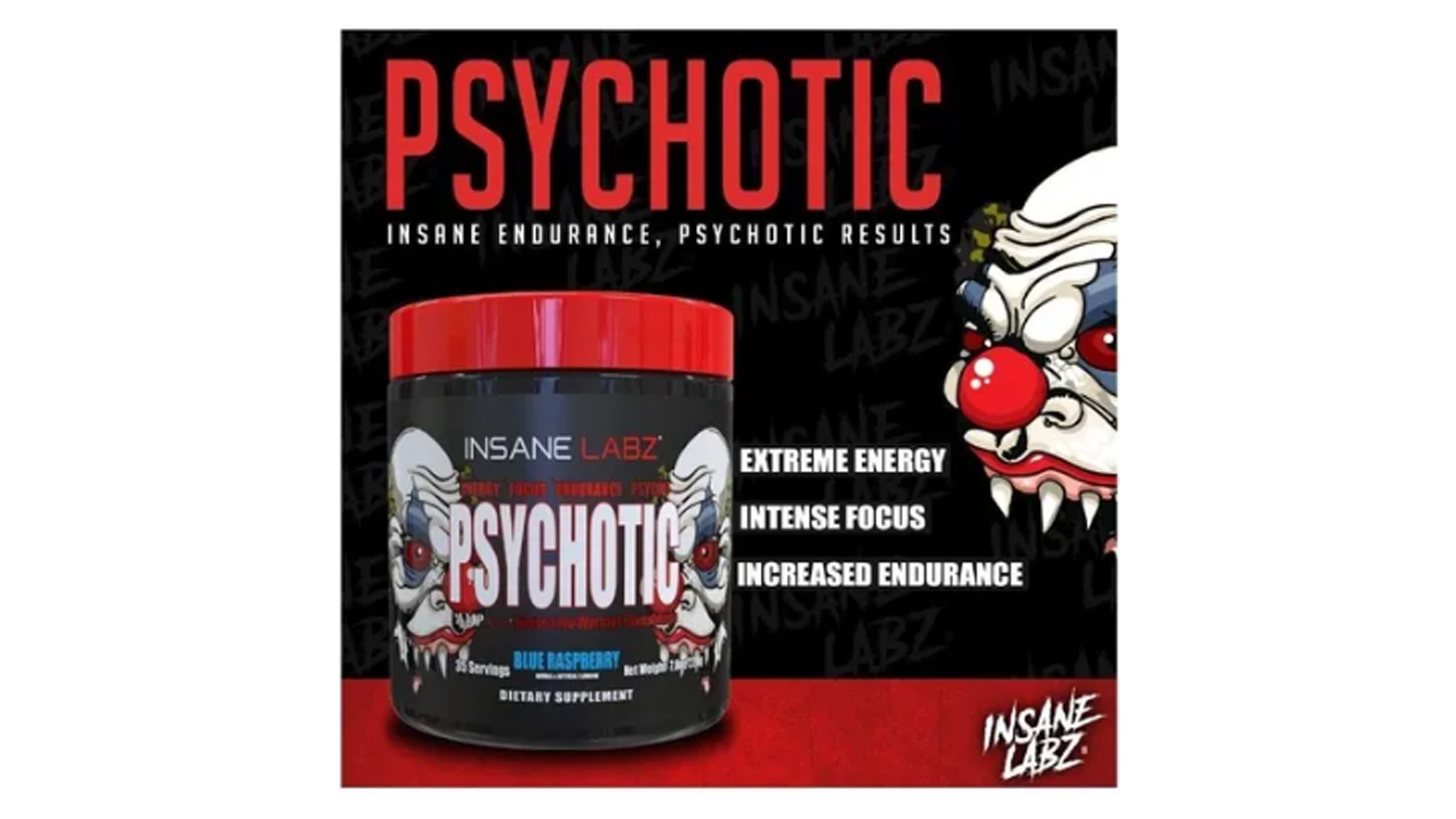 Pre Entreno Psychotic Insane Labz 35 Serv Energia Pre Entreno Uva 