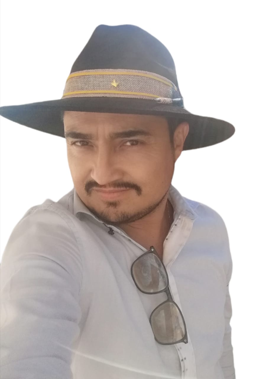 Sombrero Tipo Indiana Terciopelo Negro Con Pluma Azul