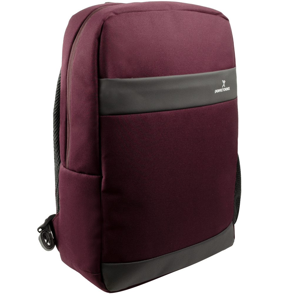 Mochila Para Laptop PERFECT CHOICE Bold, 15.6 pulgadas, Tinto