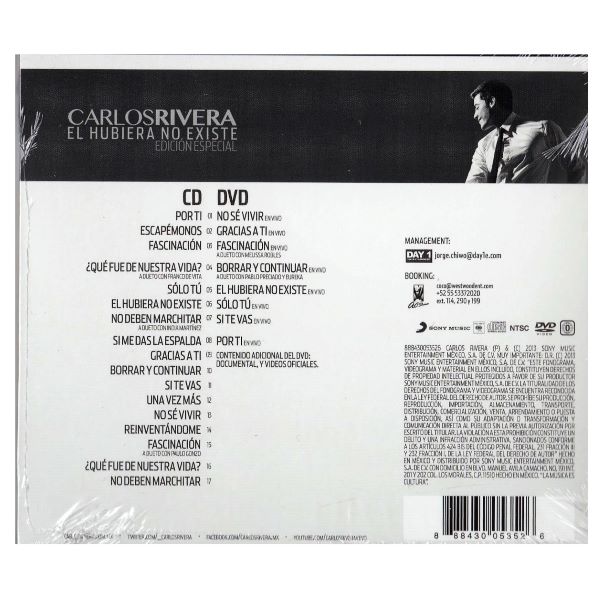 CD Carlos Rivera ~ El hubiera no existe (con DVD)
