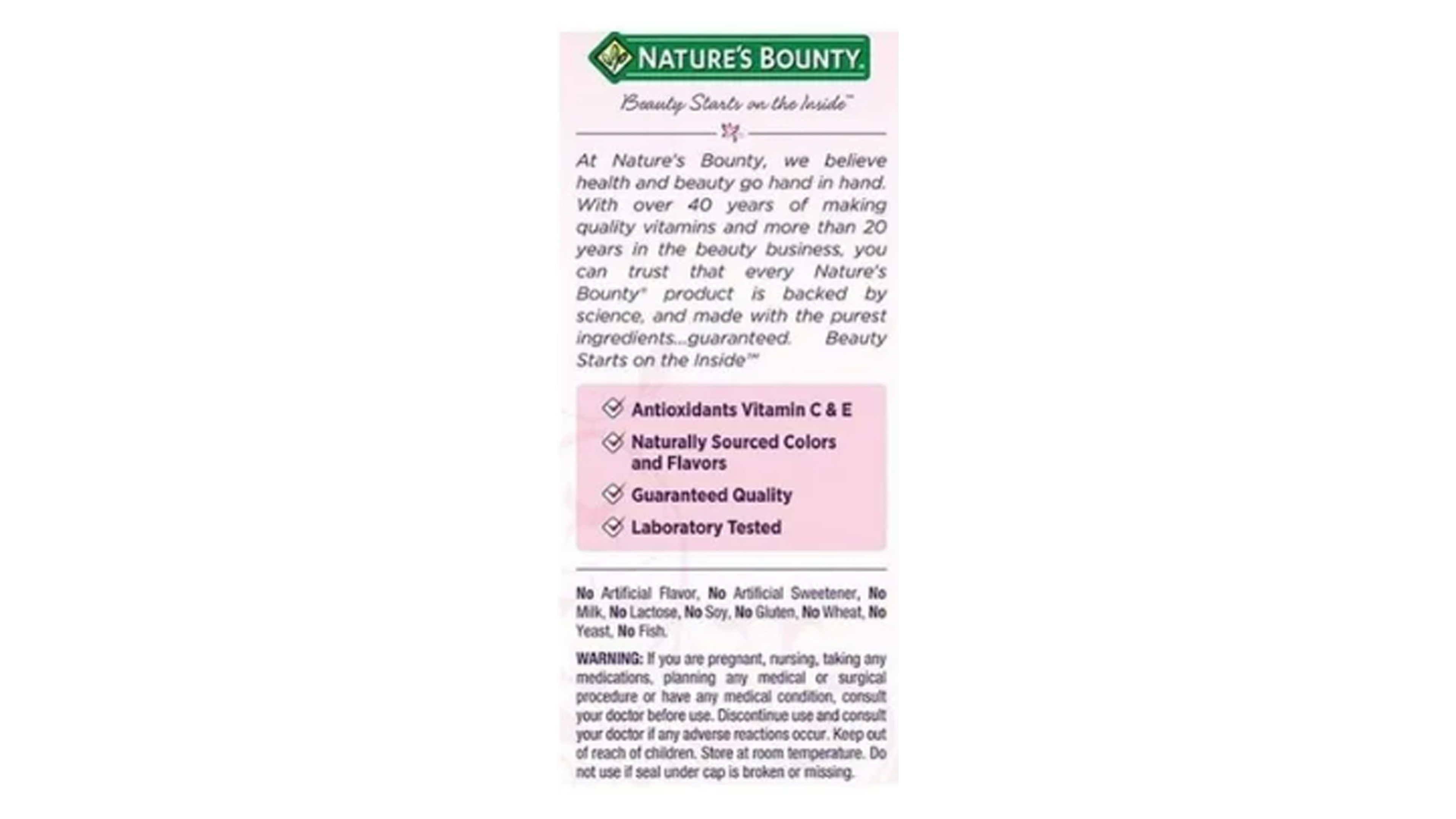 Hair Skin And Nails Natures Bounty Con Biotina 2500mcg 230 gomitas