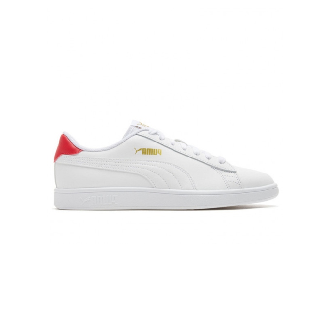 Tenis Puma Smash V2 blanco-rojo/hombre 365215 17