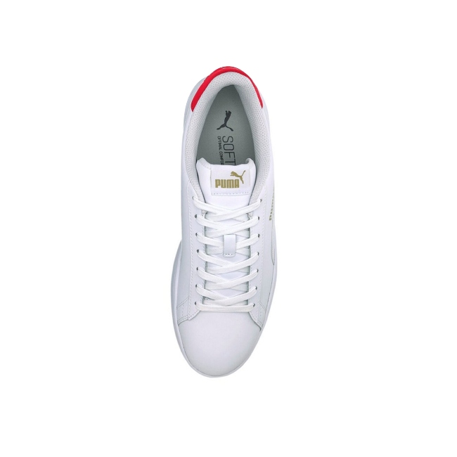 Tenis Puma Smash V2 blanco-rojo/hombre 365215 17