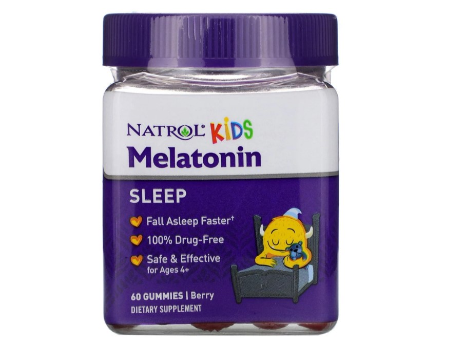 Melatonina Kids Niños Duerme Rápido Y Profundo 60 Gomas Natrol Original 