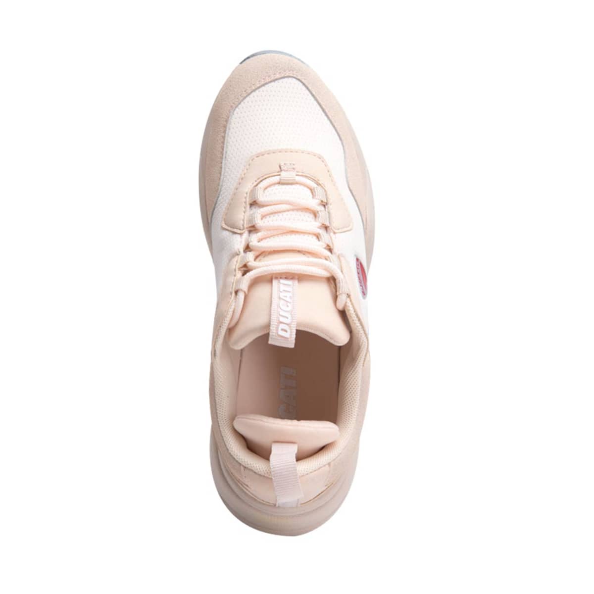 Tenis casual urbano choclo Ducati para mujer, color nude, mod. 1005225