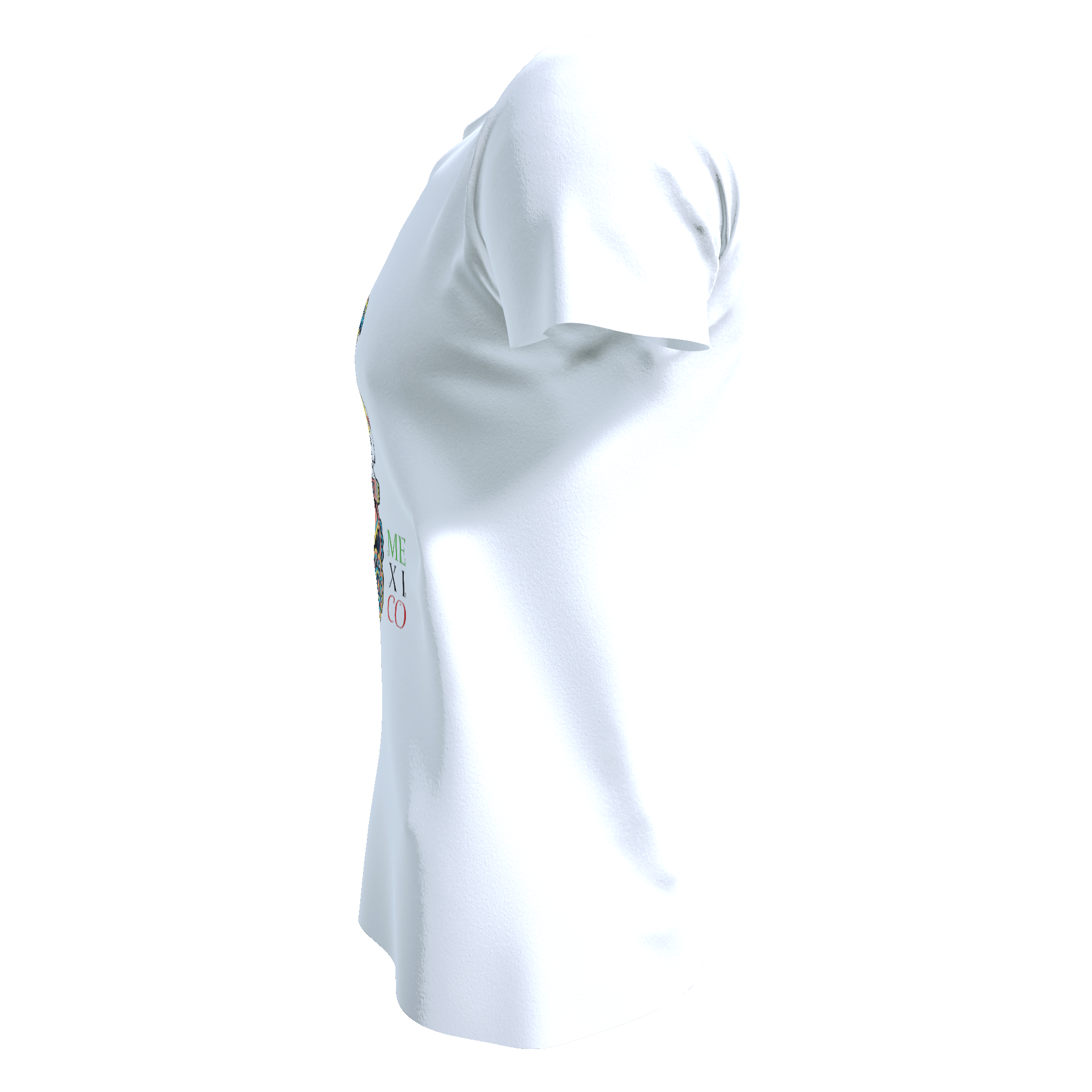 Playera blanca cuello redondo México Jag