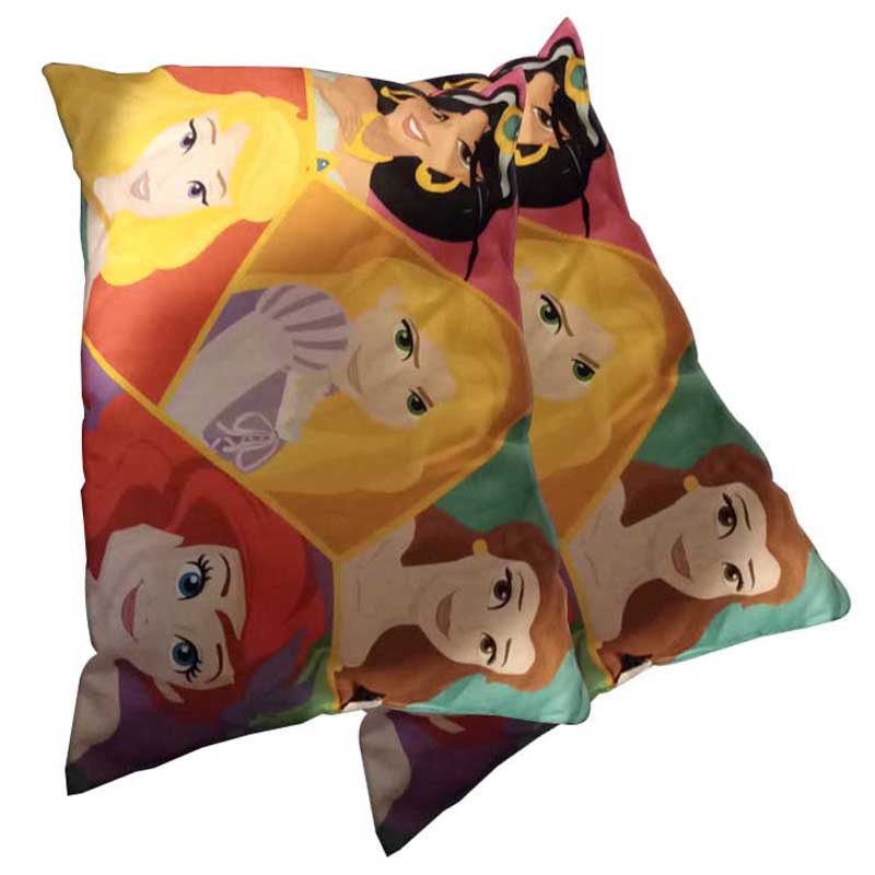 Par De Almohadas Infantiles Individuales Disney Mod Princesa