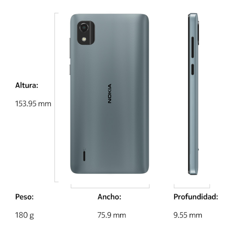 Nokia C2 2e Dual Sim 32 GB +sim Card Con 4 Meses De Servicio Ilimitado