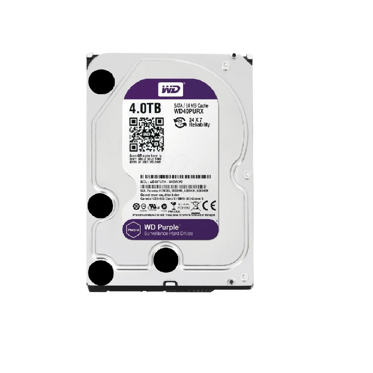 Disco Duro Interno Western Digital 4tb / Wd40purz / Purple