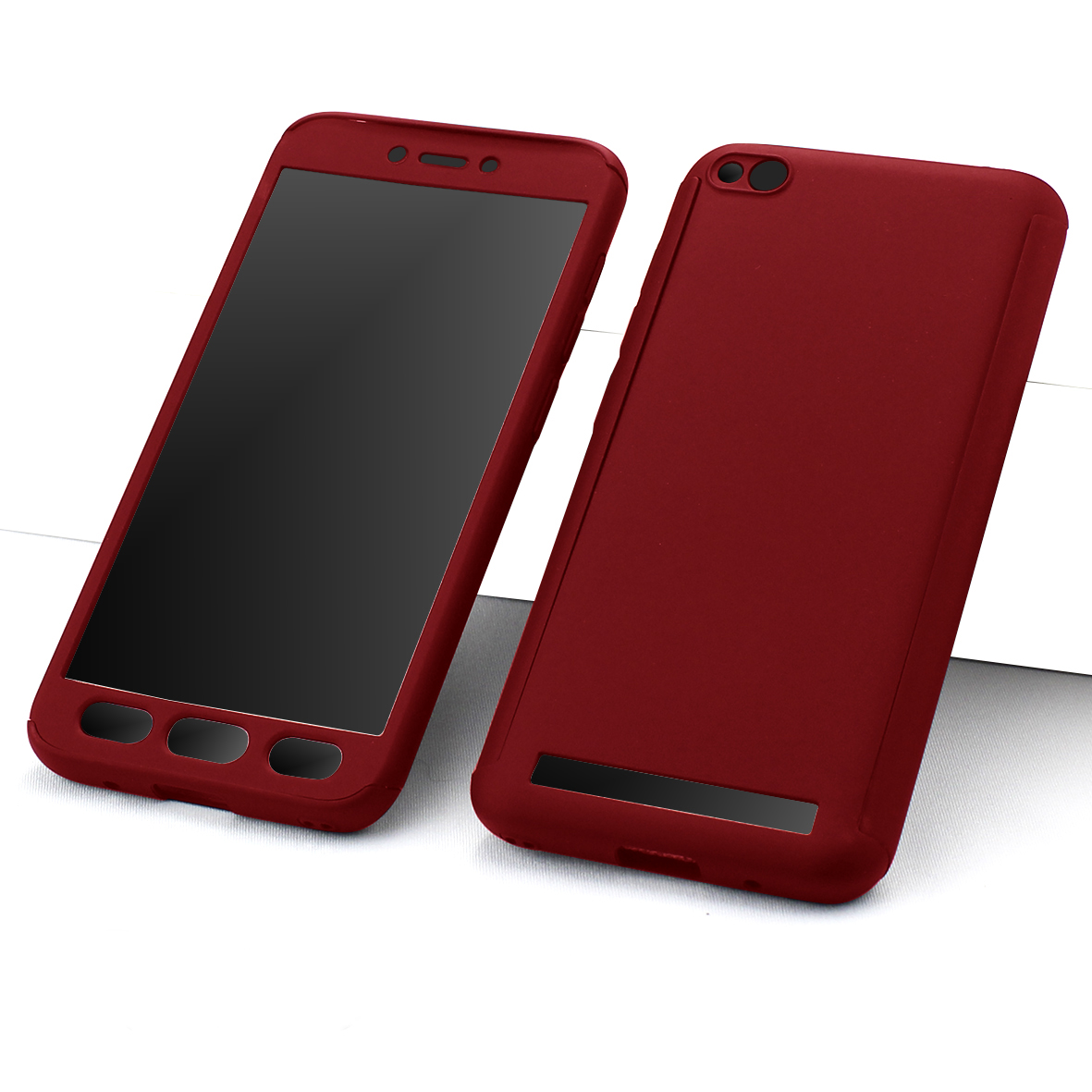 Funda Case Triche para XIAOMI REDMI 5A Diseño 360 Color Rojo