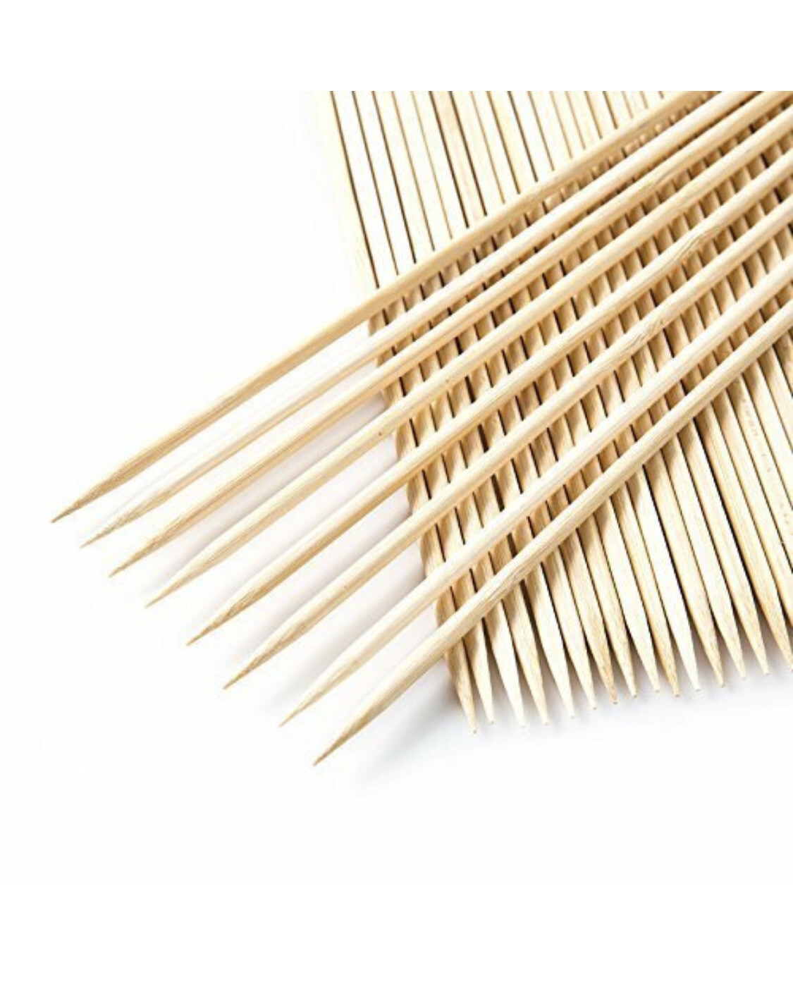 Palillos De Bambú Para Brochetas 30 Cm (3 Mm) 100 Piezas
