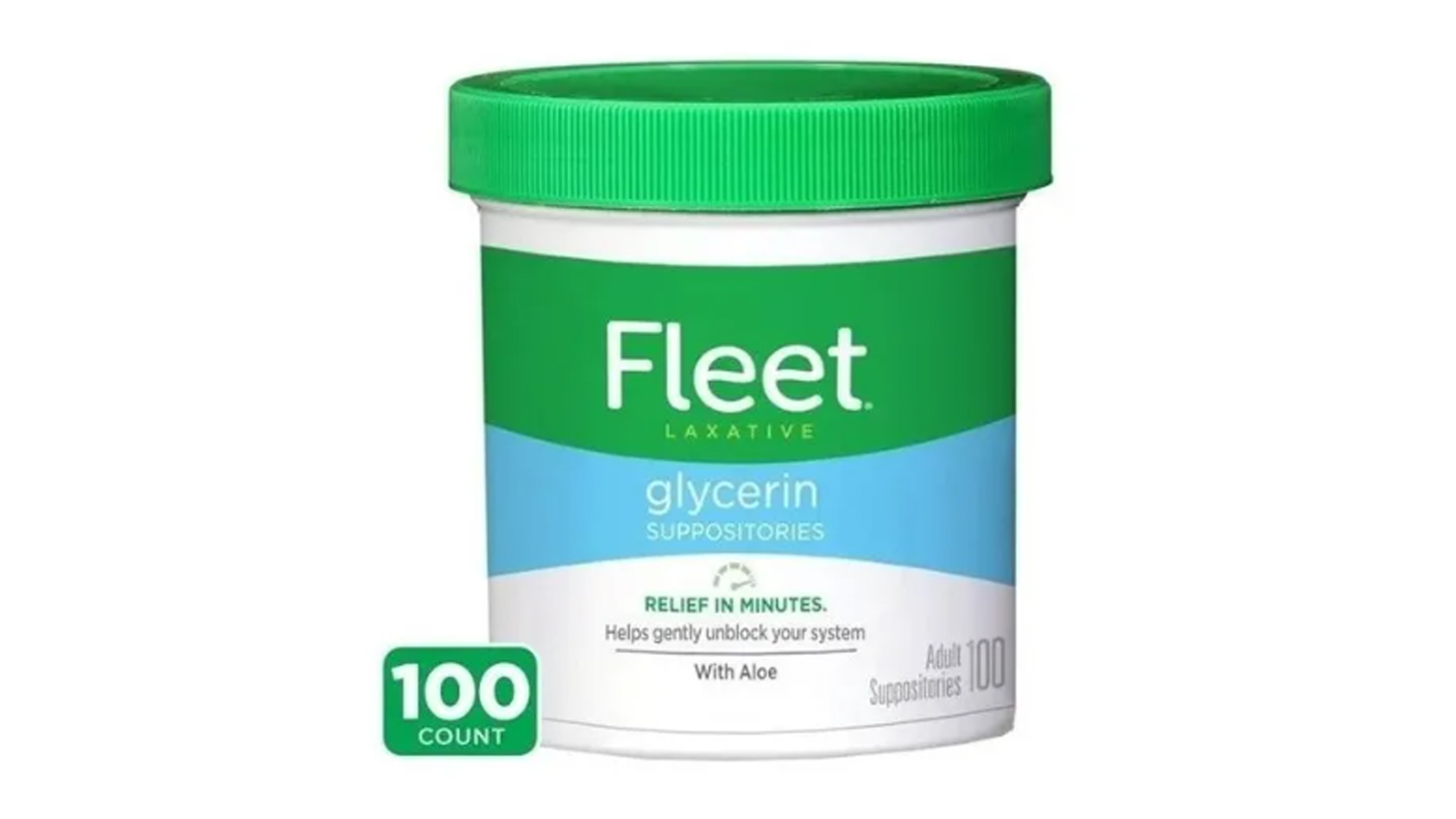 Fleet Supositorios Con Glicerina Y Aloe Vera 100pz Sencillos 