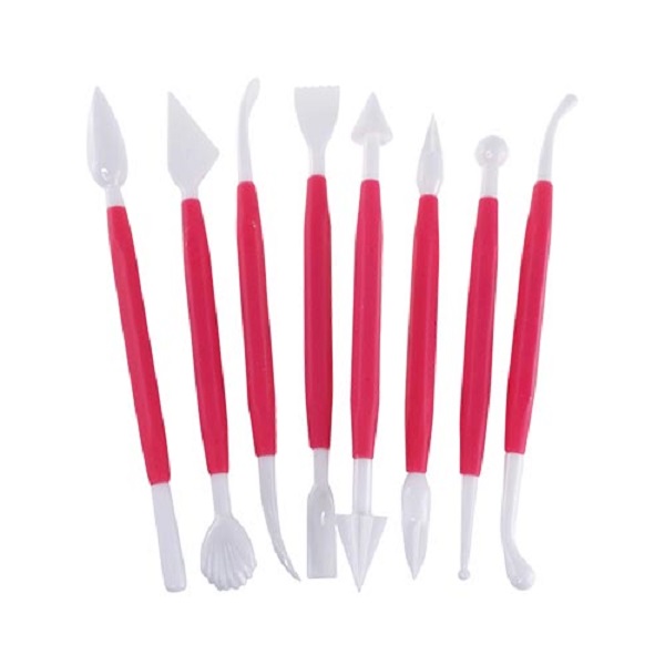 Kit Herramientas Para Modelado De Fondant / Pasta 8 Pz