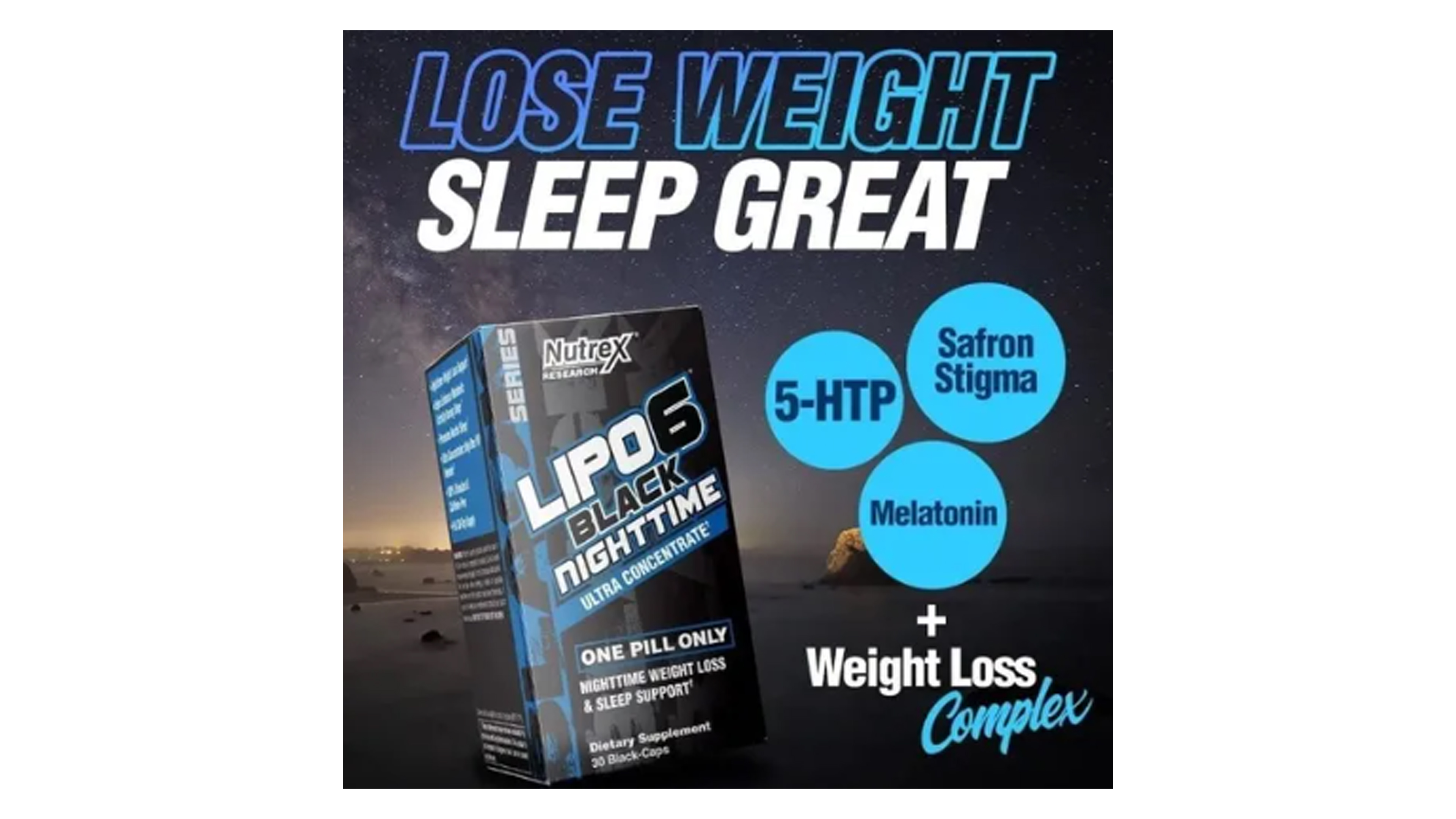 Nutrex Lipo 6 Black Night Time Ultra Concentrado (30 Caps)