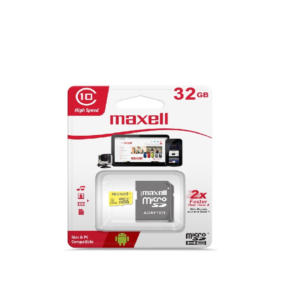 Tarjeta De Memoria Maxell Microsd / Clase 10 / 32gb / 346306