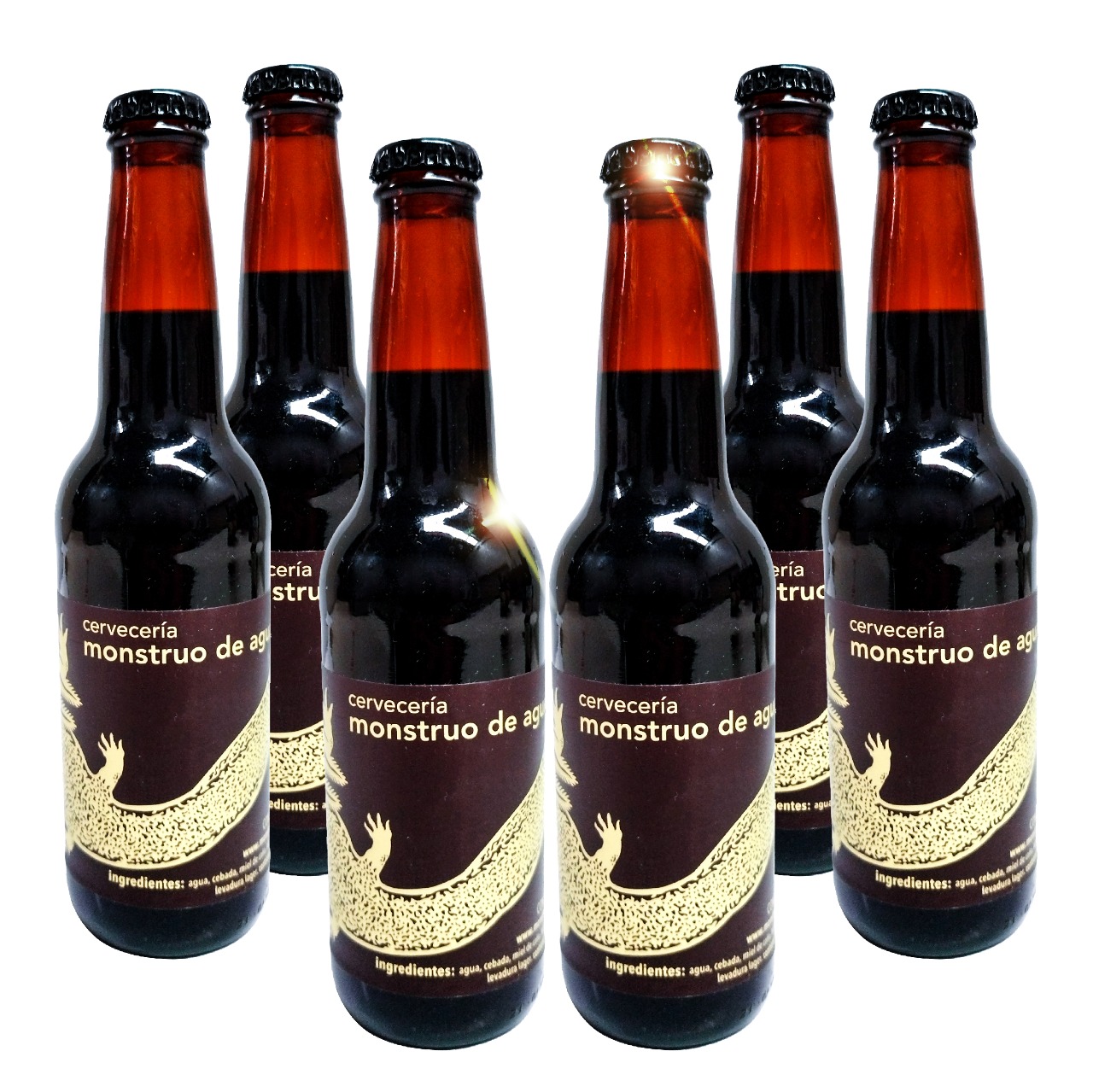 Six Pack Cerveza Artesanal Monstruo de Agua Stout Tropical