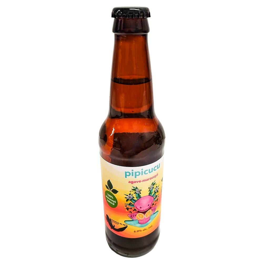 Six Pack Cerveza Monstruo de Agua Pipicucu Agave Maracuya