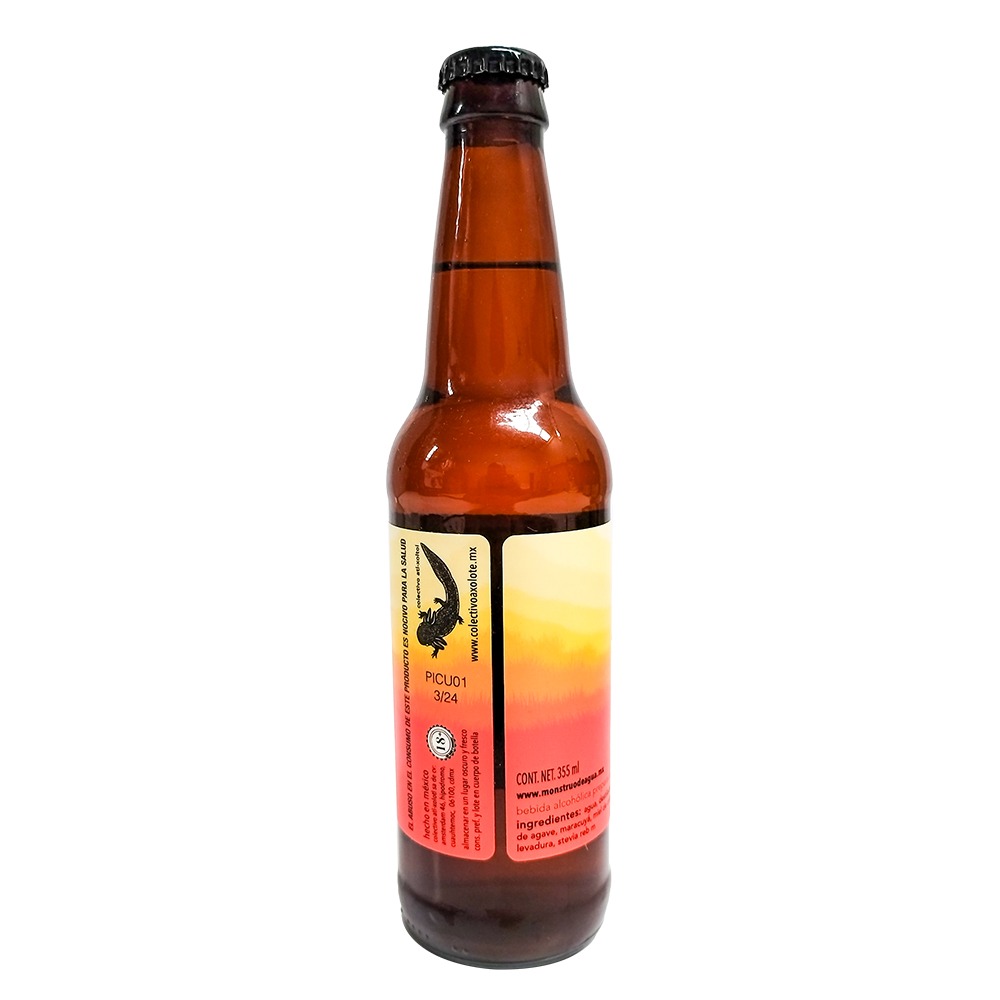 Six Pack Cerveza Monstruo de Agua Pipicucu Agave Maracuya