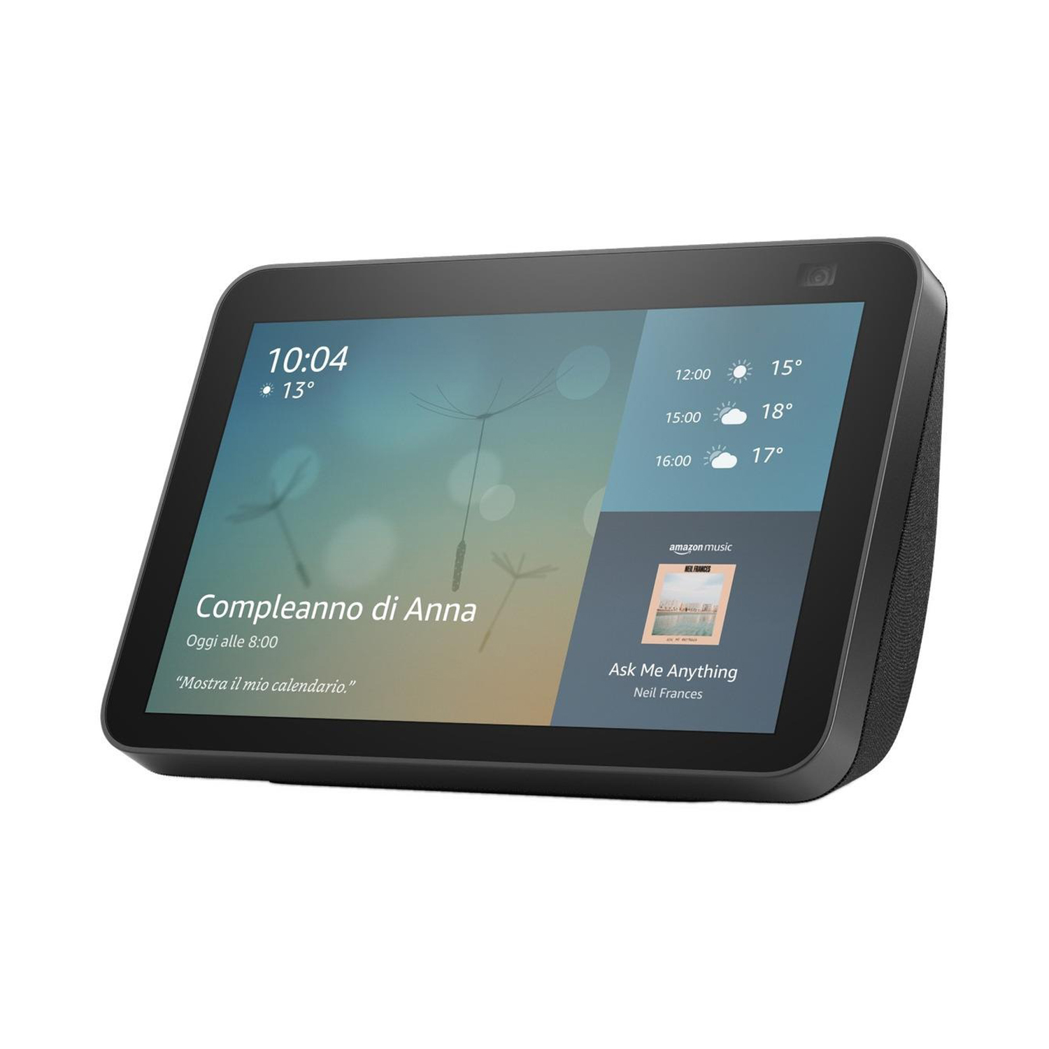 AMAZON ECHO SHOW 8 2DA GENERACION ALEXA NEGRO