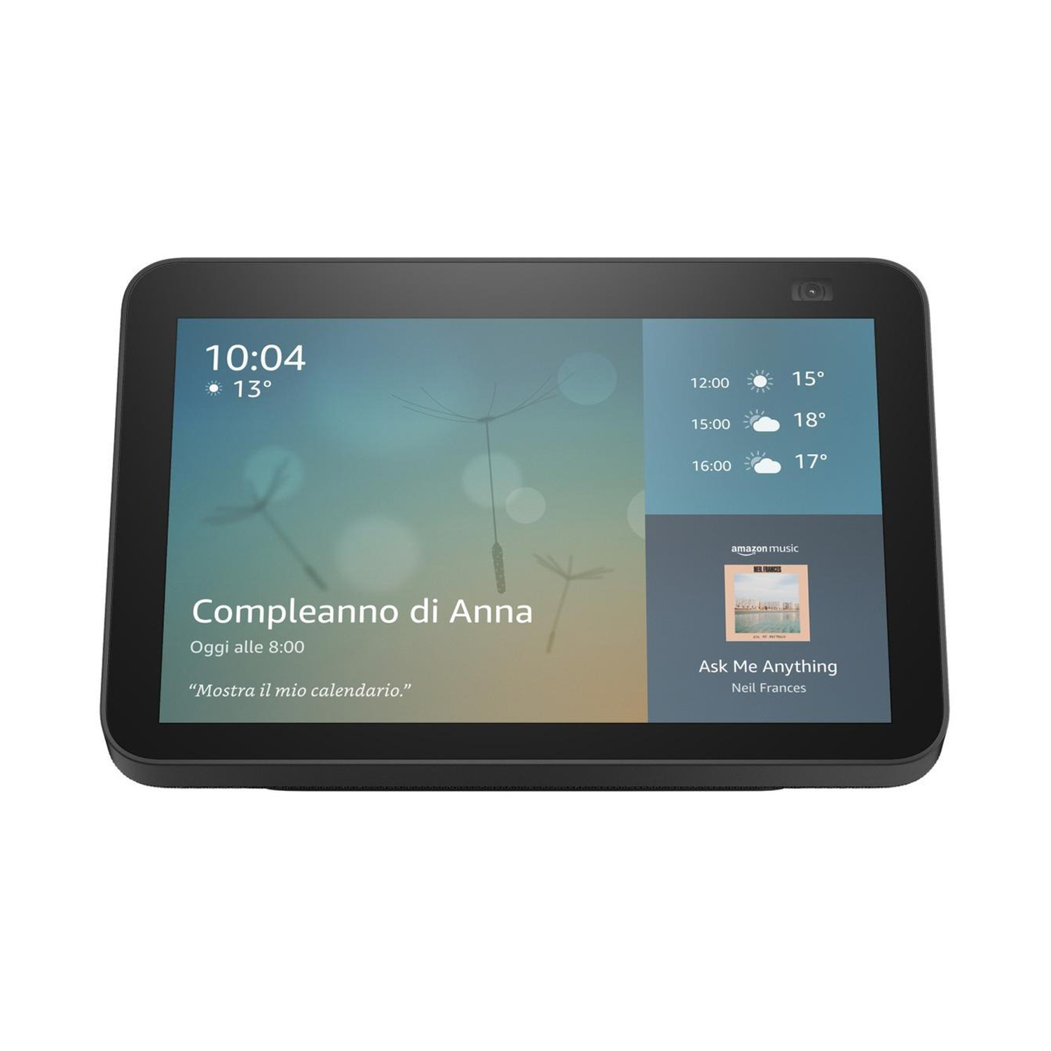 AMAZON ECHO SHOW 8 2DA GENERACION ALEXA NEGRO